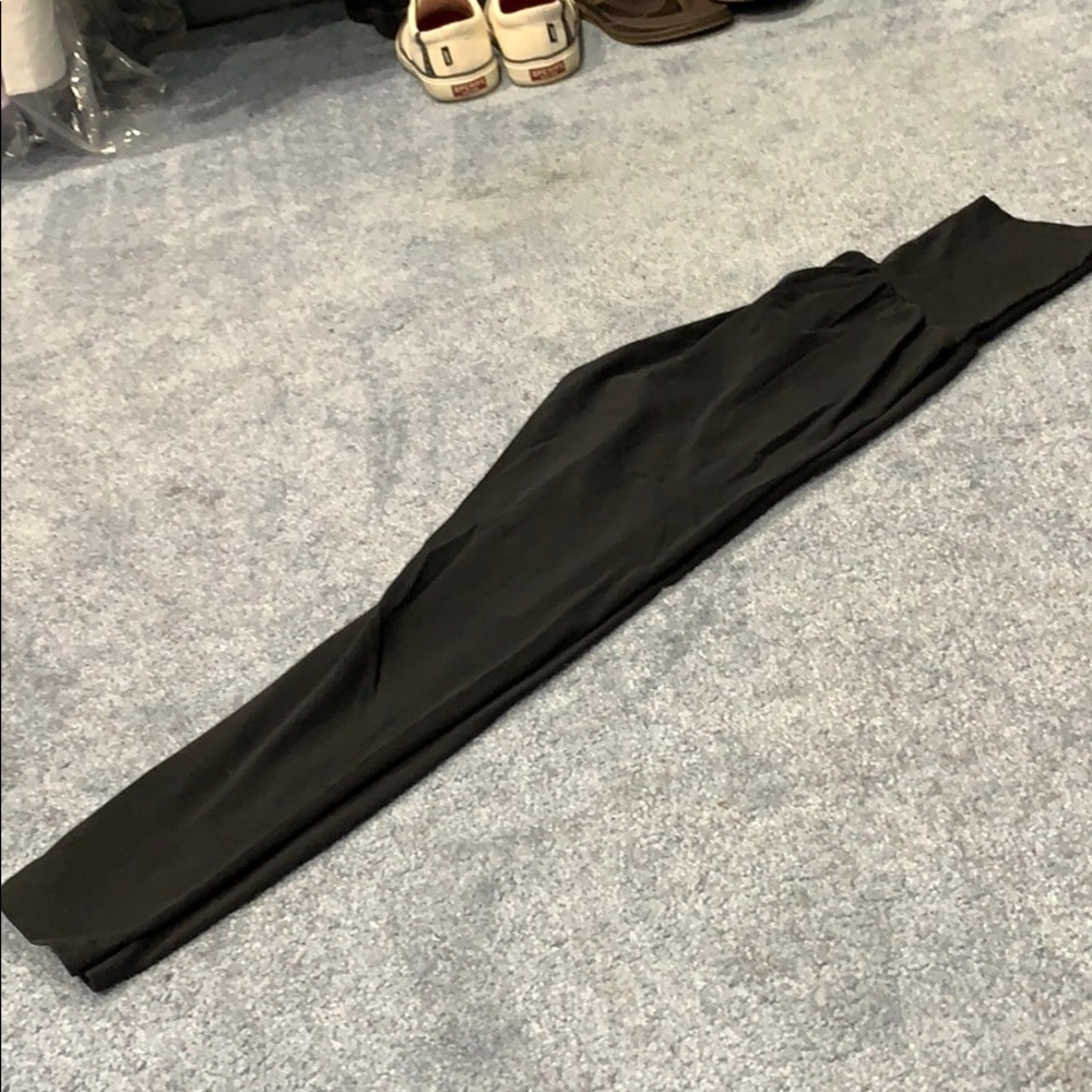 Black Maternity Capri Leggings